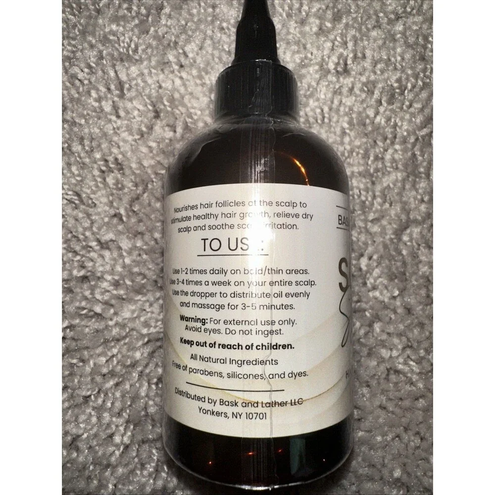 Bask & Lather Scalp Stimulator Hair Growth 4 Fl Oz